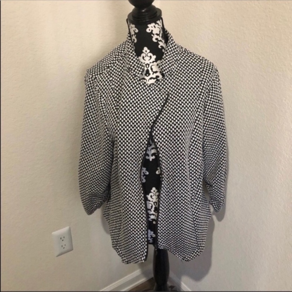 Torrid Checkered Blazer Jacket - image 1